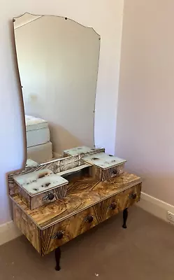 $50 • Buy Vintage Dressing Table Vanity With Mirror