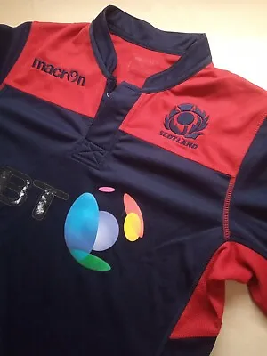 Scotland Rugby Union Shirt Size Large Macron  • £14.99