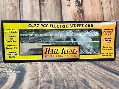 Rail King MTH O-O27 San Francisco PCC Street Train Car Proto Sound PS 30-2504-1 • $79.97