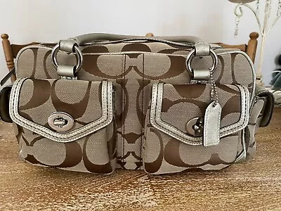 Authentic Coach Boho Canvas Bag • $125