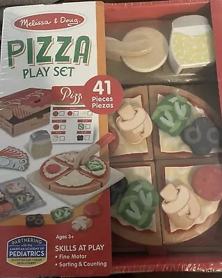 Melissa And Doug Pizza Play Set NIP 41 Pieces Felt Ages 3+ • $25