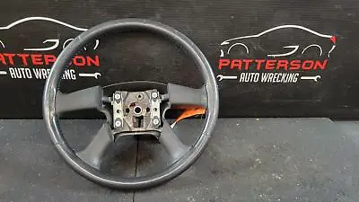 2005 Gmc Envoy Black Leather Wrapped Steering Wheel • $100