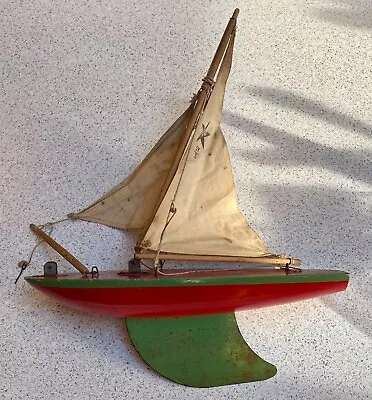 £119.99 • Buy Vintage Star Sailing Yacht Model Birkenhead Made In England Pre-loved
