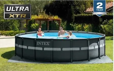 $1149.96 • Buy Intex 26329EH 18' X 52  Round Ultra XTR Frame Pool W/ Sand Filter Pump & Ladder