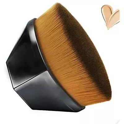 Makeup Foundation Brush With Protective Case  Flat Top Kabuki Brush Face Blush  • $14.92