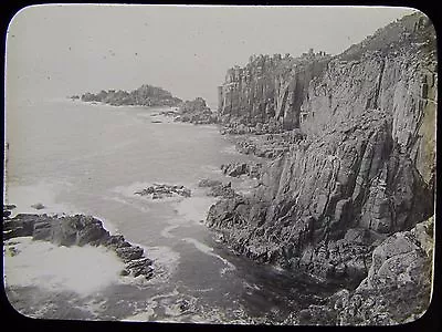 £10 • Buy Glass Magic Lantern Slide LANDS END NO6 C1900 PHOTO CORNWALL