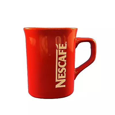 Nescafe Coffee Mug Red 2010 Limited Edition Rounded Edge Square Shape • $14.75