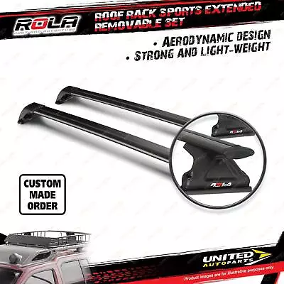 2 X Rola 1250mm Sports Extended Roof Rack Bars For Land Rover Discovery Series 3 • $487.30