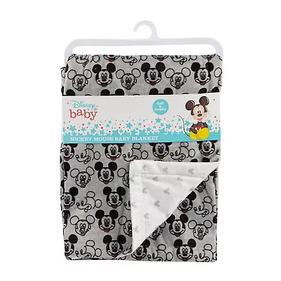 Disney Baby Boy Mickey Mouse Baby Blanket Double Sided Mink 30x40  • $17.77