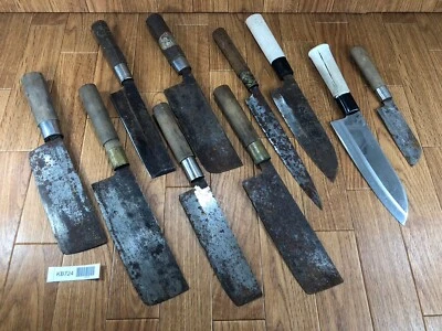 $76 • Buy BROKEN DAMAGED Japanese Chef's Kitchen Knife Vintage Japan HOCHO 198/340mm KB724