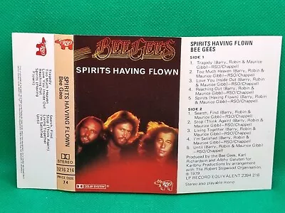 Bee Gees - Spirits Having Flown Cassette Inlay Only (No Tape) • $5.46