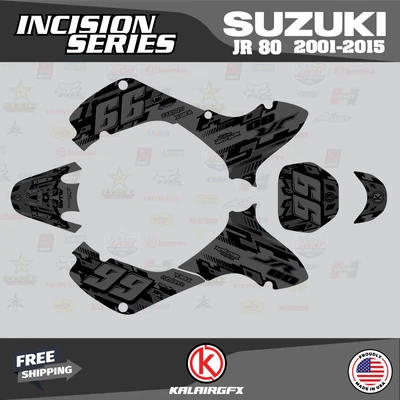 $144.77 • Buy Graphics Kit For SUZUKI JR80 (2001-2015) JR 80  INCISION-smoke