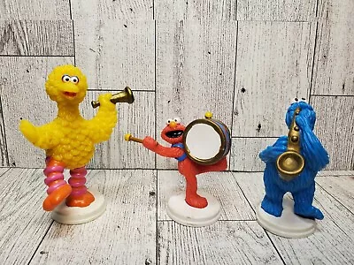 Vintage Wilton Sesame Street Big Bird Cookie Monster And Elmo Cake Toppers • $10