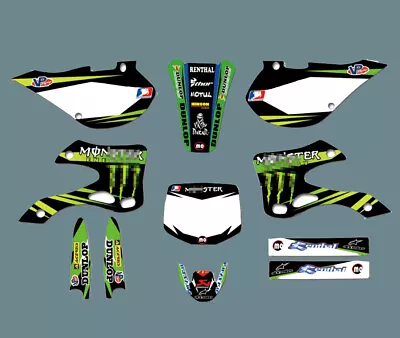 1999-2002 For Kawasaki KX125 KX250 Decals Stickers Kit Backgrounds Graphics  • £63.72