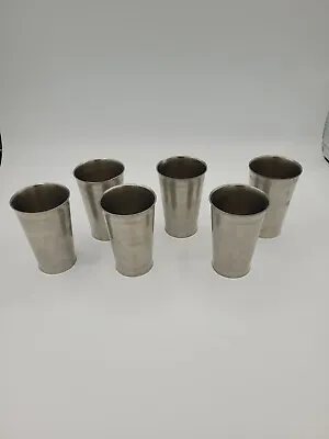 SIGG Frauenfeld Etain Fin Fein Zinn Swiss Pewter Mint Julep Cups Set Of 6 • $54.24