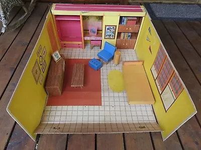 VINTAGE Mattel 1962 Barbie Dream House W/ Original Furniture + Extras • $74.95