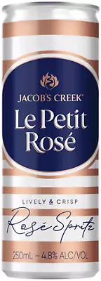 Jacobs Creek Le Petite Rose Spritz 250ml Bottle Case Of 24 • $118.99