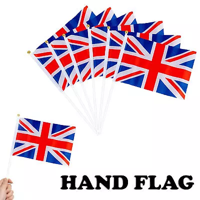 Union Jack Hand Waving Flags Coronation Party Great Britain British Flags 2024  • £2.99