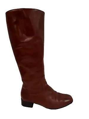 Gabor Leather High Brown Boots Zip Up Women's Fashion Accessories Unboxed Size 4 • £9.99