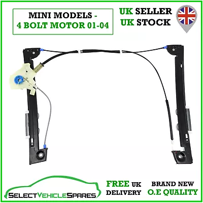 New Bmw Mini One/cooper/s R50 R52 R53 Drivers Right Front Window Regulator 01-04 • $39.66