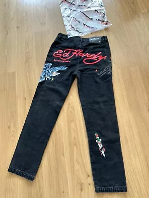 Unknown London X Ed Hardy Denim Jeans Brand New Size 32W • £160