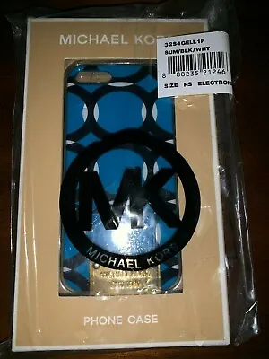 MICHAEL KORS NIB IPhone 5 Hardshell Case - Blue Black White W/ Gold Tag • $6.99