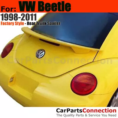 Painted ABS Rear Trunk Spoiler For 98-11 Volksagen VW Beetle L041 BLACK • $188.34