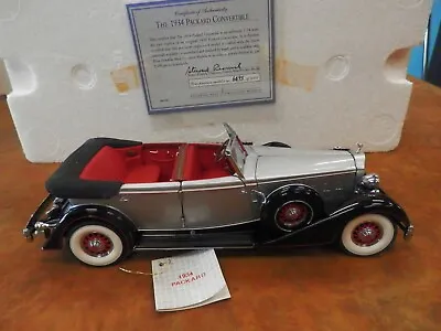 1:24 Franklin Mint 1934 PACKARD CONVERTIBLE SEDAN Limited Edition #6495 Of 9.500 • $69