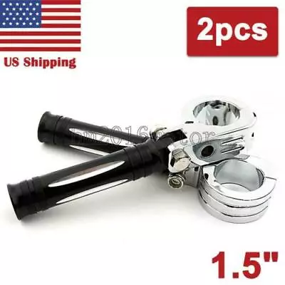 Motorcycle Foot Pegs Mount For Harley 1.5  38mm Engine Guard Crash Highway Bar • $27.66