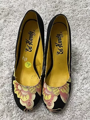 Ed Hardy High Heels Shoes Size  8 Yellow • $18