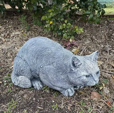 Cat Kitten Tabby Memorial Statue Ornament Animal Concrete Garden Australian Made • $79.99