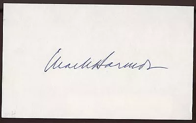 Mark Harmon Signed Index Card Signature Vintage Autographed AUTO  • $75