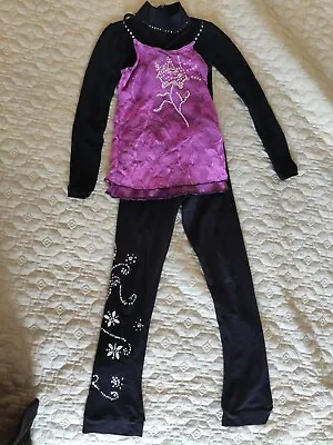 Bundle Ice Skating Costume For Girls 4-6 Yrs | Leotard Leggings And Top • £45