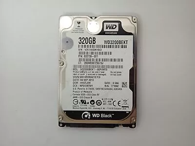 Western Digital WD Black WD3200BEKT-60PVMT0 320GB 2.5  Laptop Hard Drive SATA • £5.98