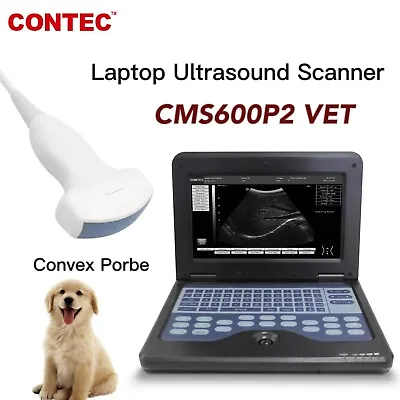 £1201 • Buy Veterinary Laptop B-Ultrasound Diagnostic Machine 3.5Mhz Convex R Probe Pets