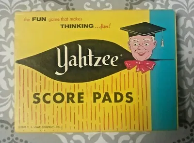 Partial Pad Of Vintage Yahtzee Score Sheets With Original Box 1956 • $9.99