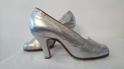 Court Shoes Collection   Silver   Years 1920 Nicole T.365 • $206.61