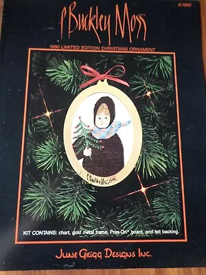 P Buckley Moss 1990 Limited Cross Stitch Christmas Ornament Kit Amish Girl Open • $7.23