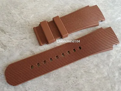 $157.92 • Buy Genuine OEM Clerc Hydroscaph Brown Rubber Déployant Watch Strap Band UNUSED 