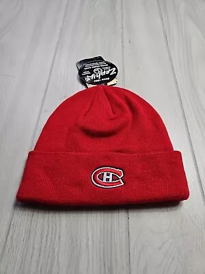 NHL Vintage Montreal Canadiens Red Zephyr Cuffed Beanie Winter Hat NWT • $9.99