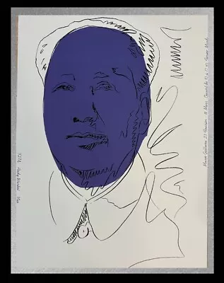 ANDY WARHOL-  MAO WALLPAPER - From Mao's 1974  - Mao Zedong- Proof- Unsigned • $1950