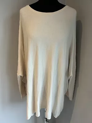 Masai Gorgeous Ivory Oversized Jumper Xxl Ex Condition (E1) • £18