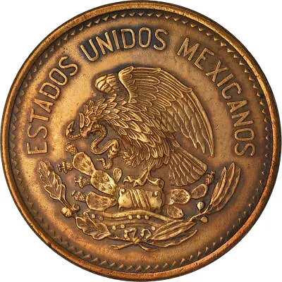 Mexico 20 Centavos Coin | Liberty Cap | Pyramid | Teotihuacán | 1943 - 1955 • $6.47