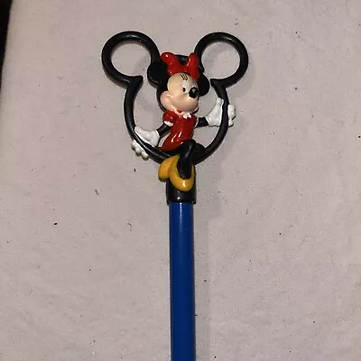 New 1995 Disney Minnie Mouse In Red Dress & Bow Pencil Pen Topper By Applause J6 • $8.96