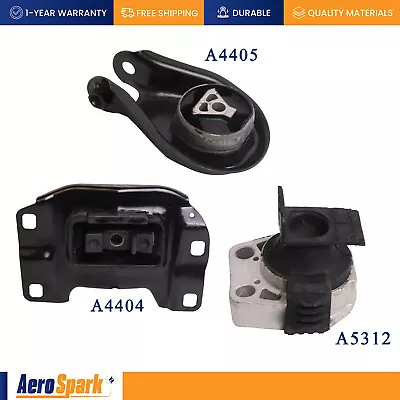 3PC Trans & Motor Mount Set For Mazda 3 2.0L W/ Auto 2004-2009 A4404 A4405 A5312 • $41.63