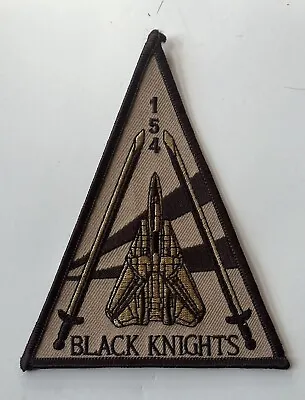 5” USN VF-154 BLACK KNIGHTS F-14 Triangle Patch F-14 TOMCAT FIGHTER SQN • $8