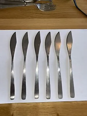 Mappin And Webb Silver Vintage Knives. 1A. Set Of 6 P&O Fish Knives • £20