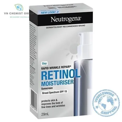 Neutrogena Rapid Wrinkle Repair SPF 15 Retinol Anti-Ageing Moisturiser 29mL • $26.50