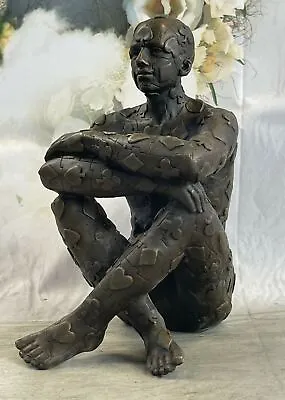 Abstract Modern Art Unique By Salvador Dali Bronze Sculpture Marble Figurine Art • $399