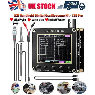 138 Pro 200Khz Automotive Handheld Digital Oscilloscope Kit With Probe Assembled • £29.99